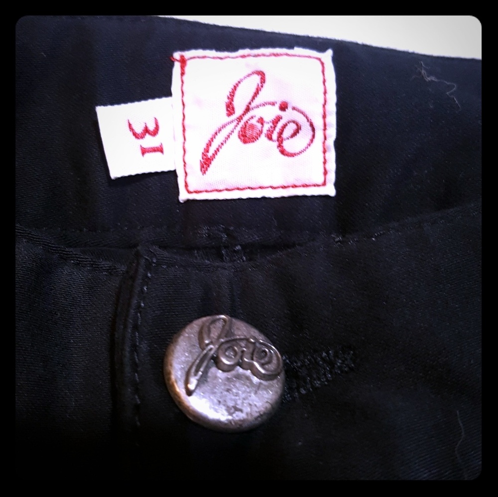 Joie Black Tuxedo Jeans from Italy